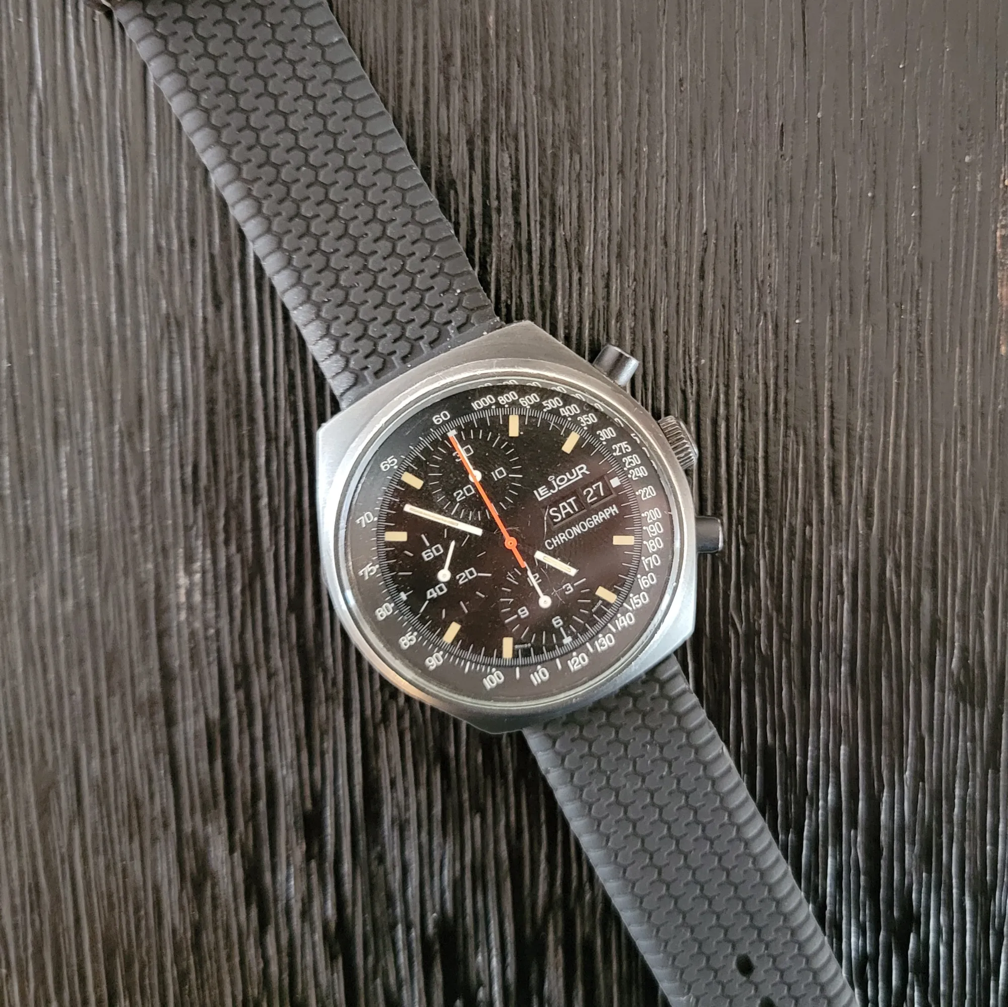 LE JOUR 7000 Chronograph Automatic Watch - Heuer Pasadena / Valjoux 7750