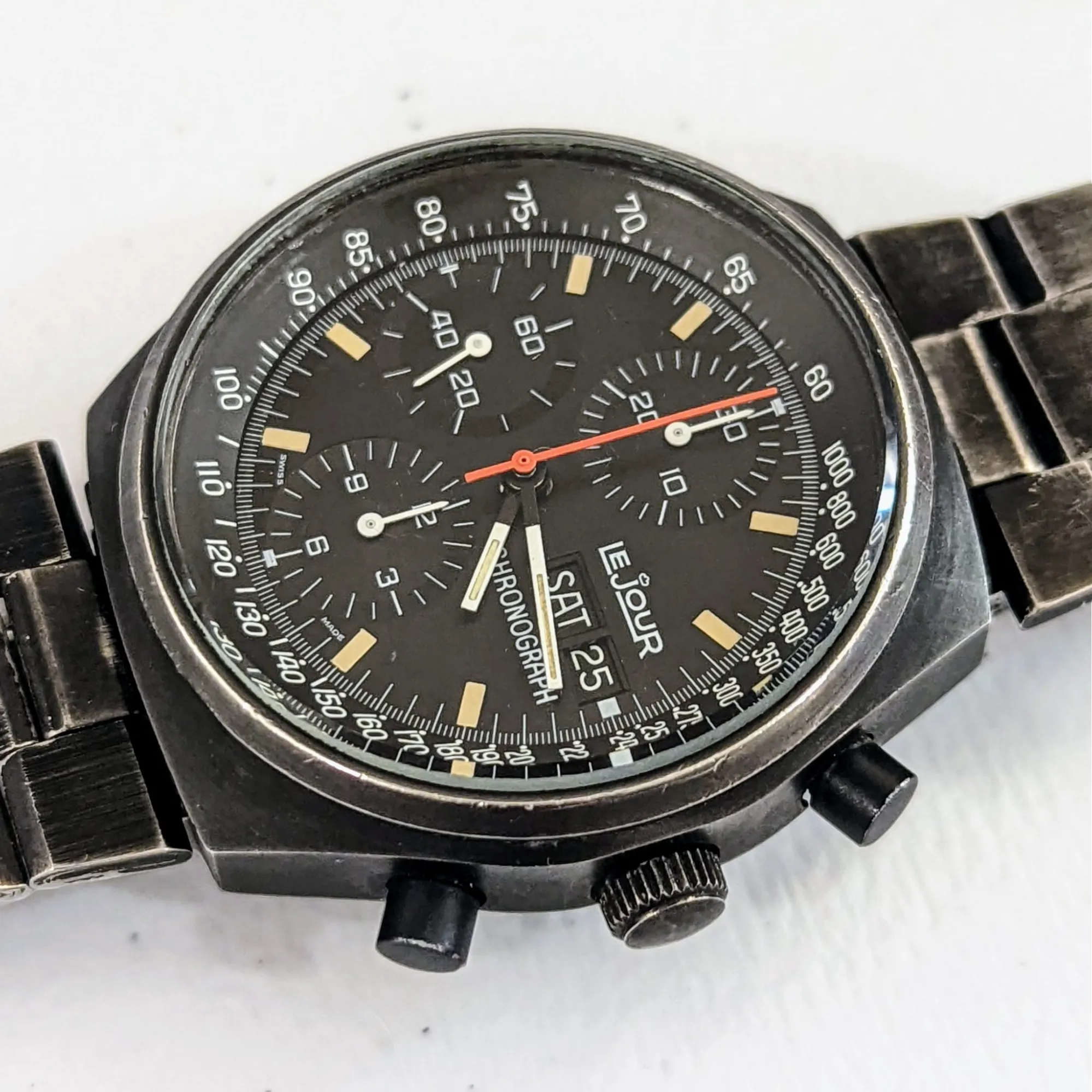 LE JOUR 7000 Chronograph Automatic Watch - Heuer Pasadena / Valjoux 7750