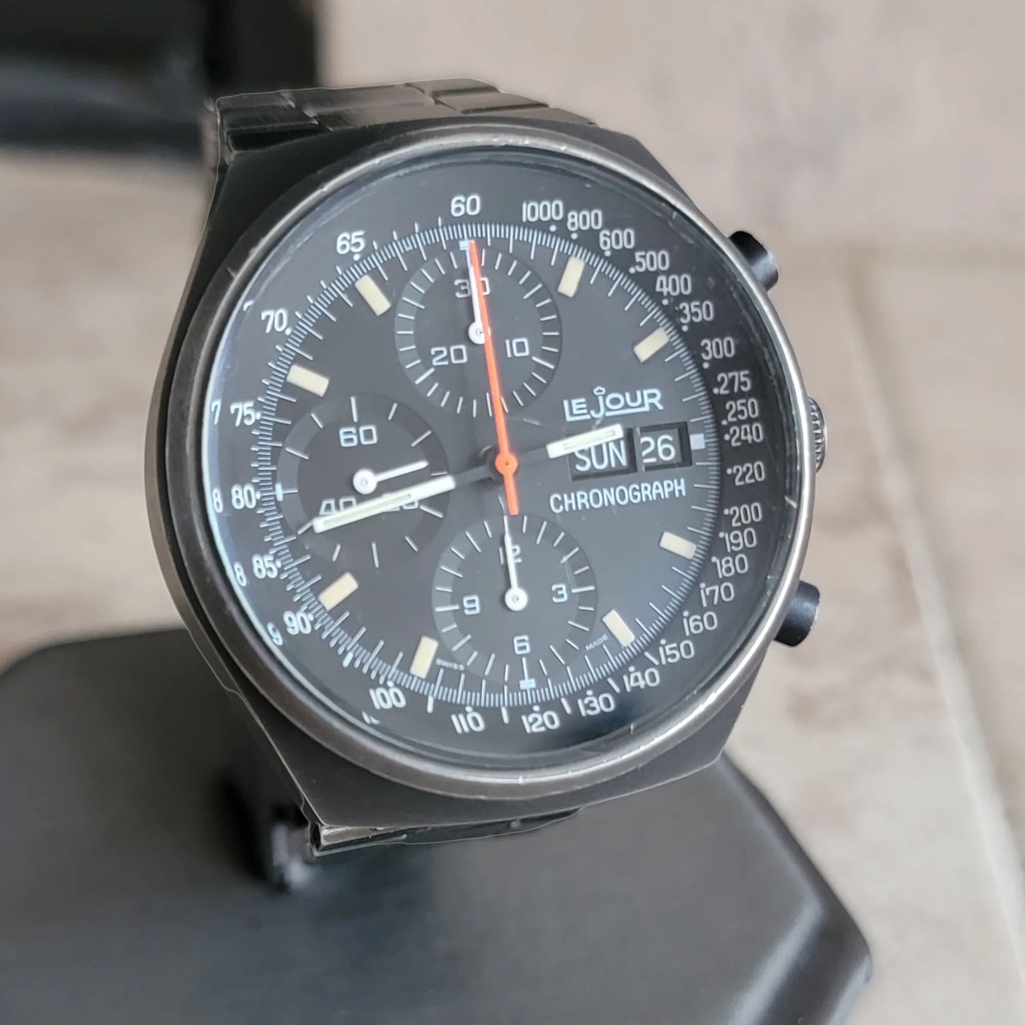 LE JOUR 7000 Chronograph Automatic Watch - Heuer Pasadena / Valjoux 7750