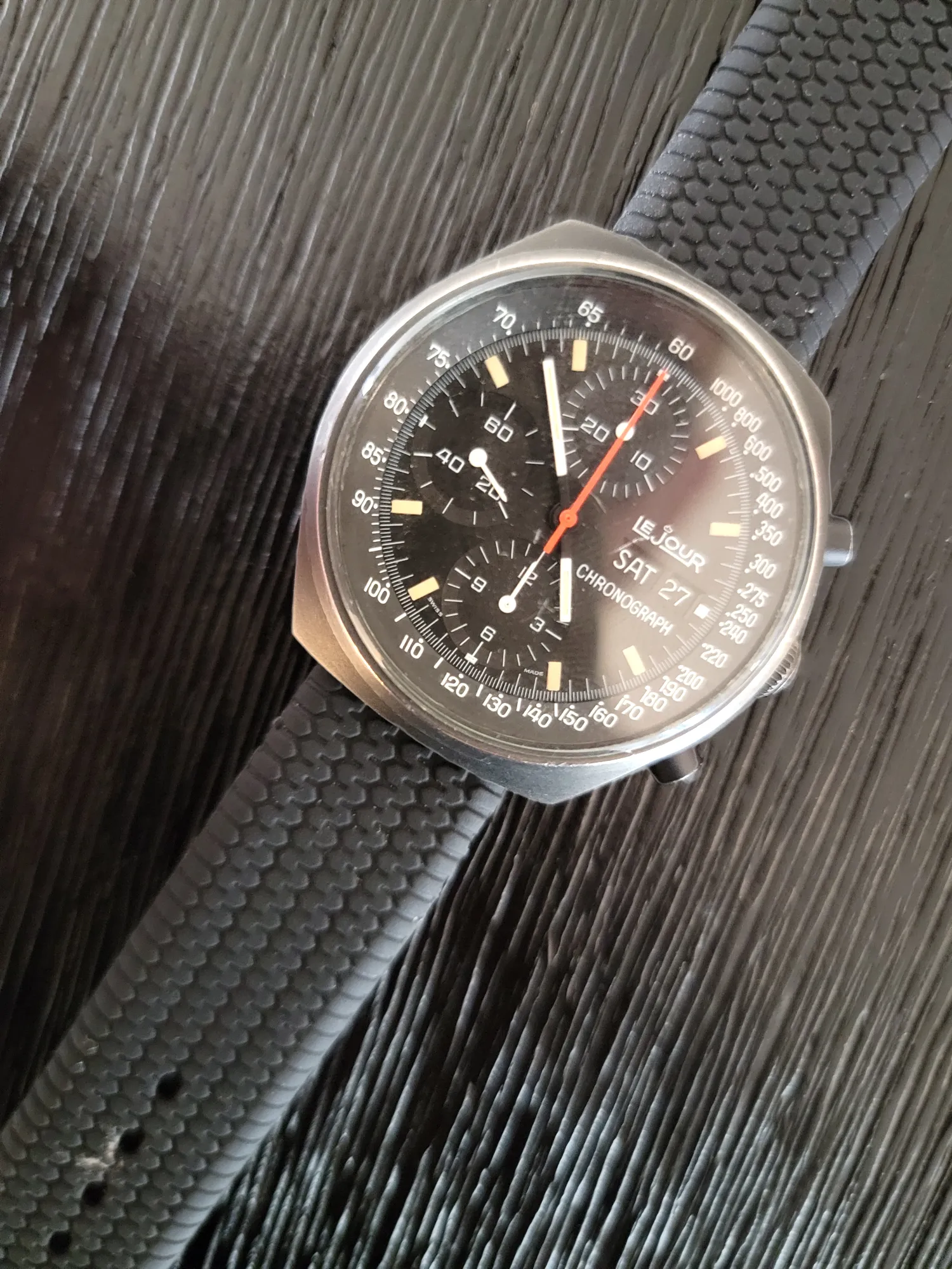 LE JOUR 7000 Chronograph Automatic Watch - Heuer Pasadena / Valjoux 7750