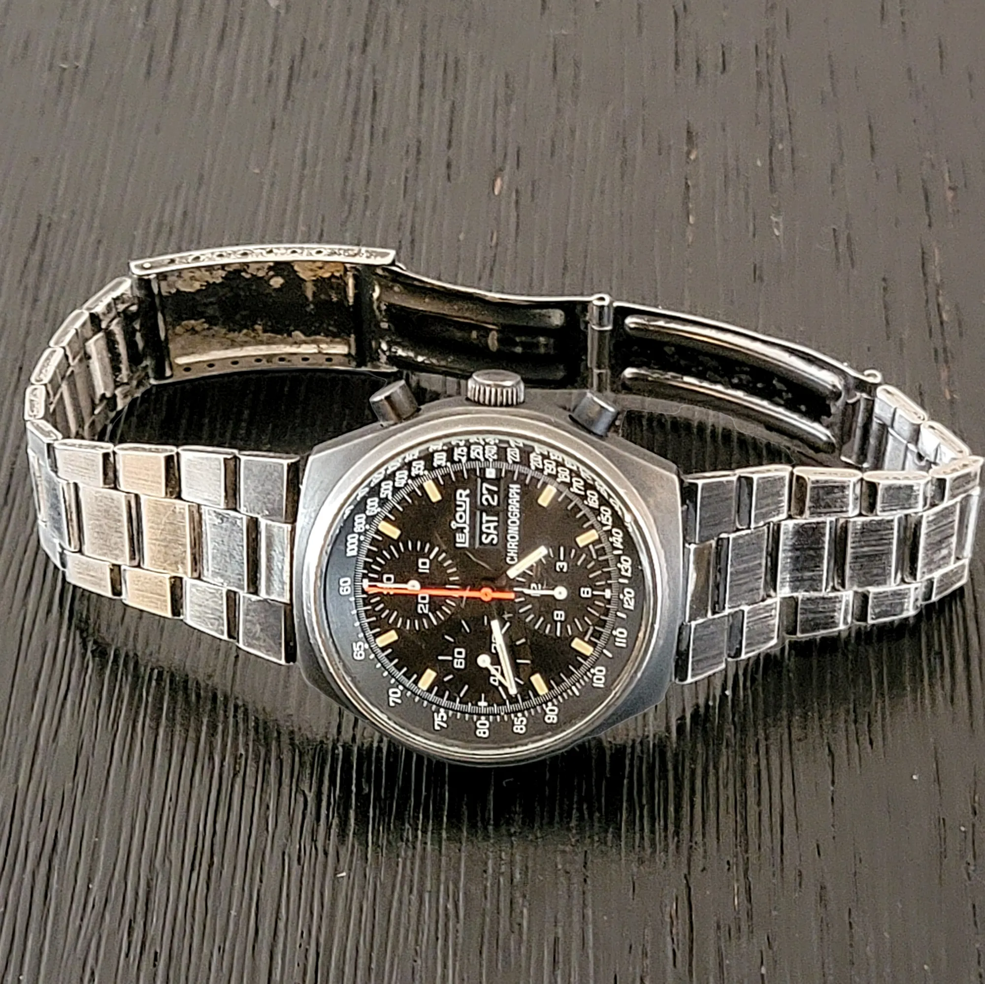 LE JOUR 7000 Chronograph Automatic Watch - Heuer Pasadena / Valjoux 7750