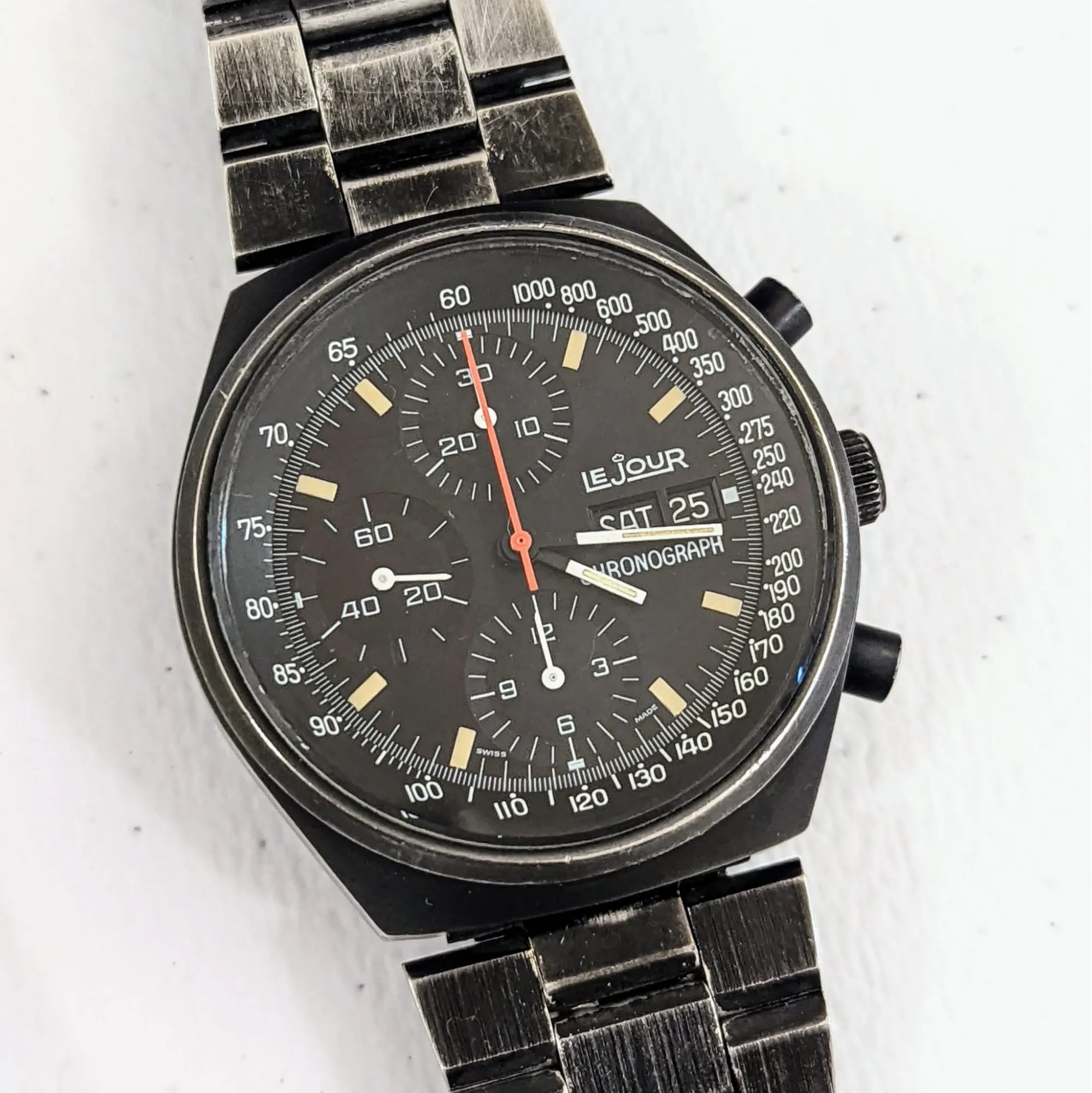 LE JOUR 7000 Chronograph Automatic Watch - Heuer Pasadena / Valjoux 7750