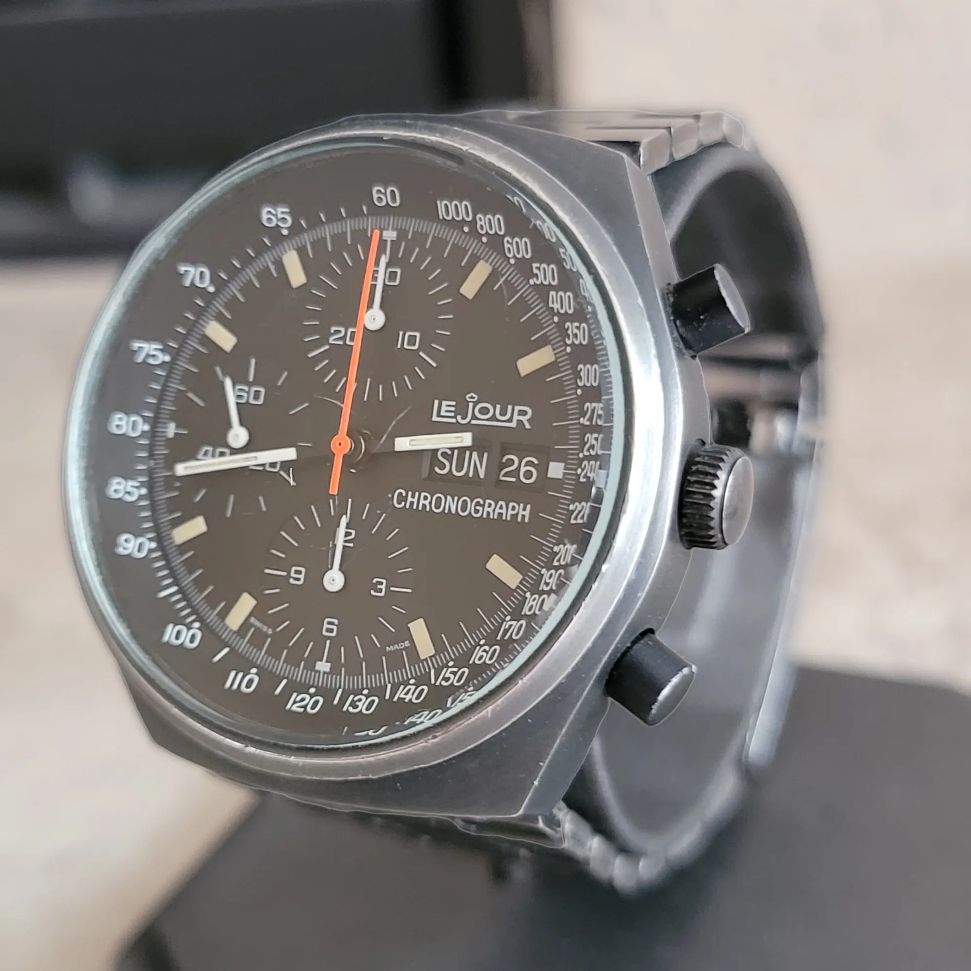 LE JOUR 7000 Chronograph Automatic Watch - Heuer Pasadena / Valjoux 7750