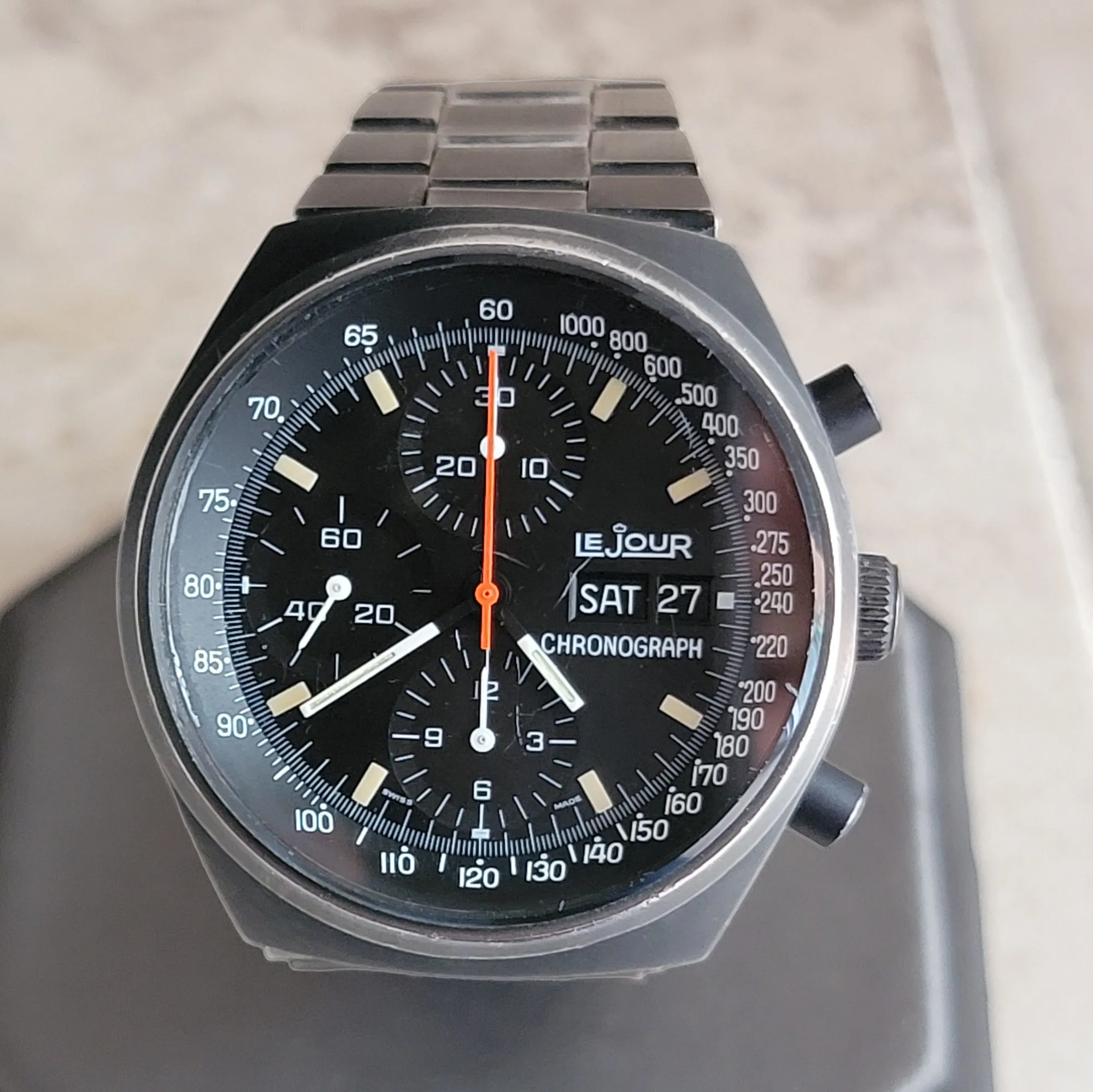 LE JOUR 7000 Chronograph Automatic Watch - Heuer Pasadena / Valjoux 7750