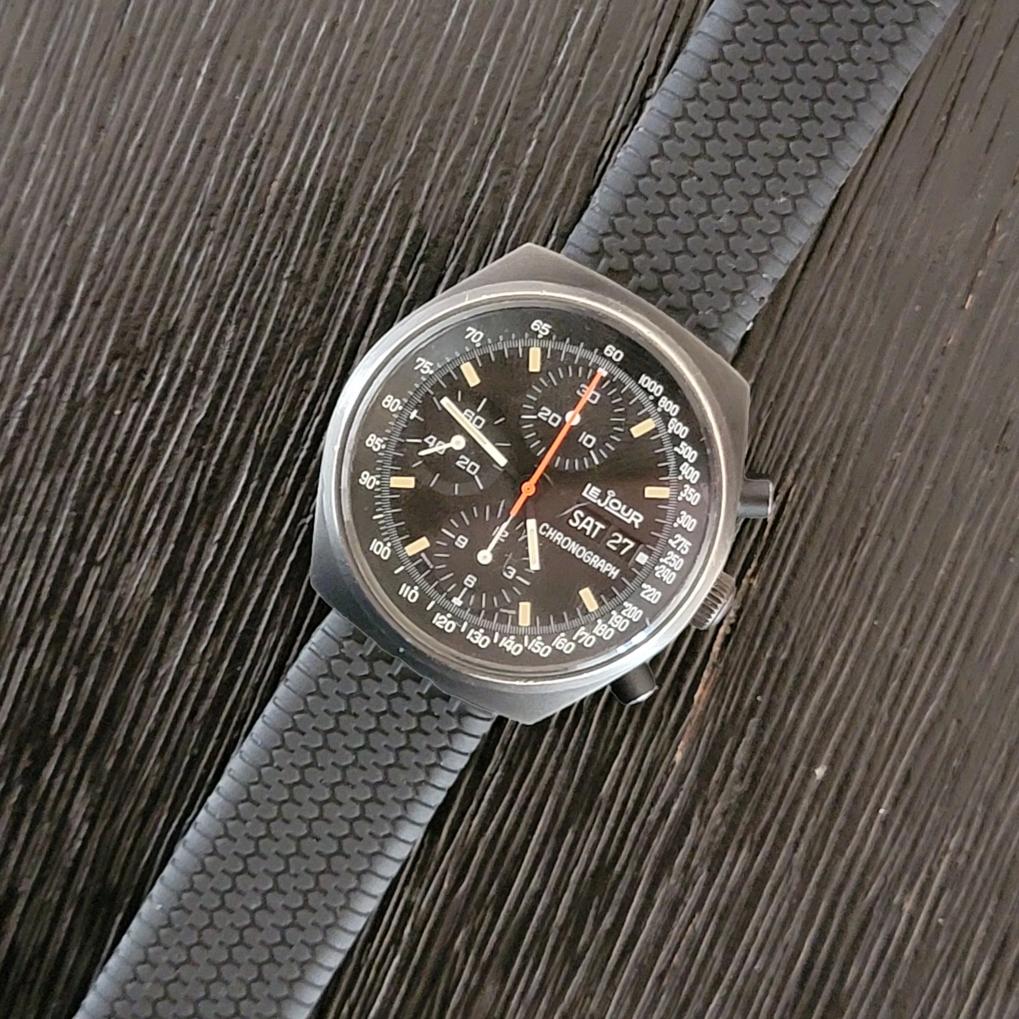LE JOUR 7000 Chronograph Automatic Watch - Heuer Pasadena / Valjoux 7750