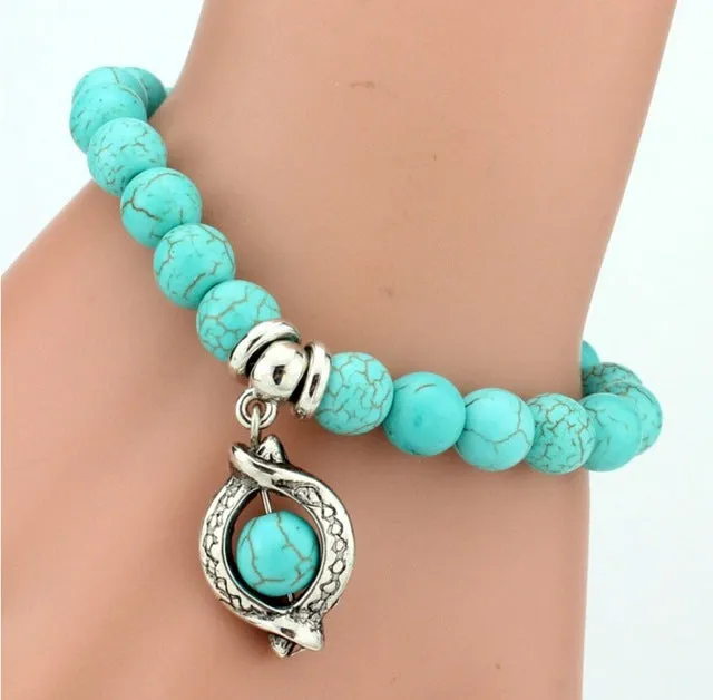 Lemon Value Vintage Charms Rhinestone Bead Owl Elephant Pendant Bracelet Fashion Hand Cross Bracelet Women Jewelry Pulseras F007