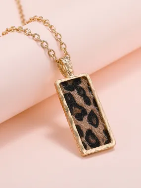 Leopard Geo Charm Necklace Creative Necklace for Women Fashion Jewelry