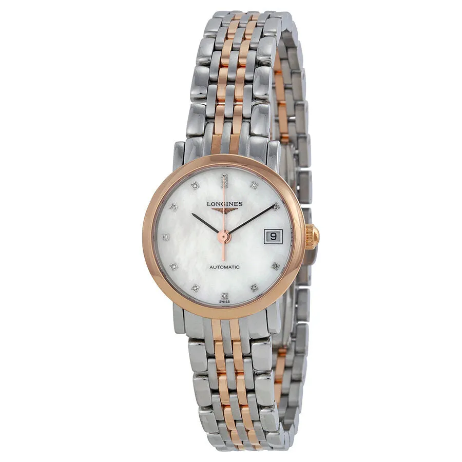 Longines Elegance Automatic Mother of Pearl Dial Ladies Watch L4.309.5.87.7