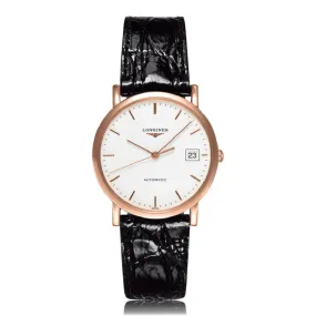 LONGINES Elegant Automatic 18k Rose Gold Unisex Watch L47788120