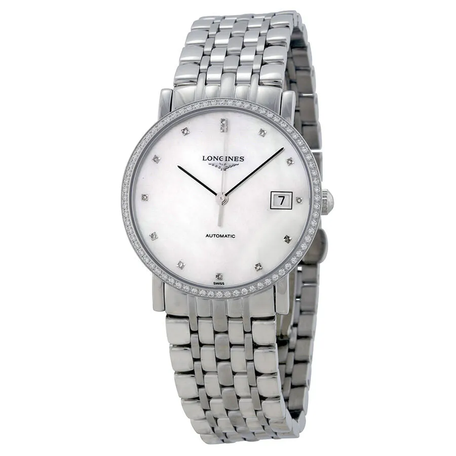 Longines Elegant Automatic White Dial Stainless Steel Watch L48090876 L4.809.0.87.6