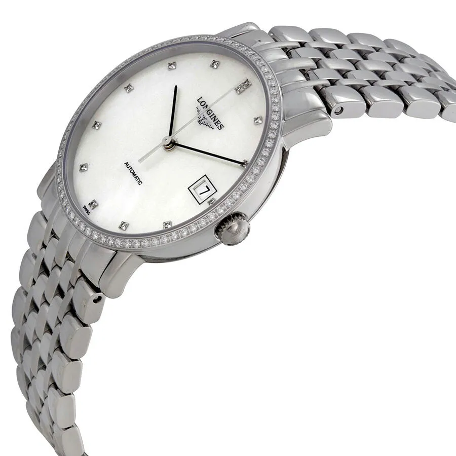 Longines Elegant Automatic White Dial Stainless Steel Watch L48090876 L4.809.0.87.6