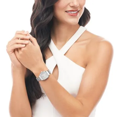 MICHELE Watches Meggie Diamond Stainless Steel Watch (29mm)