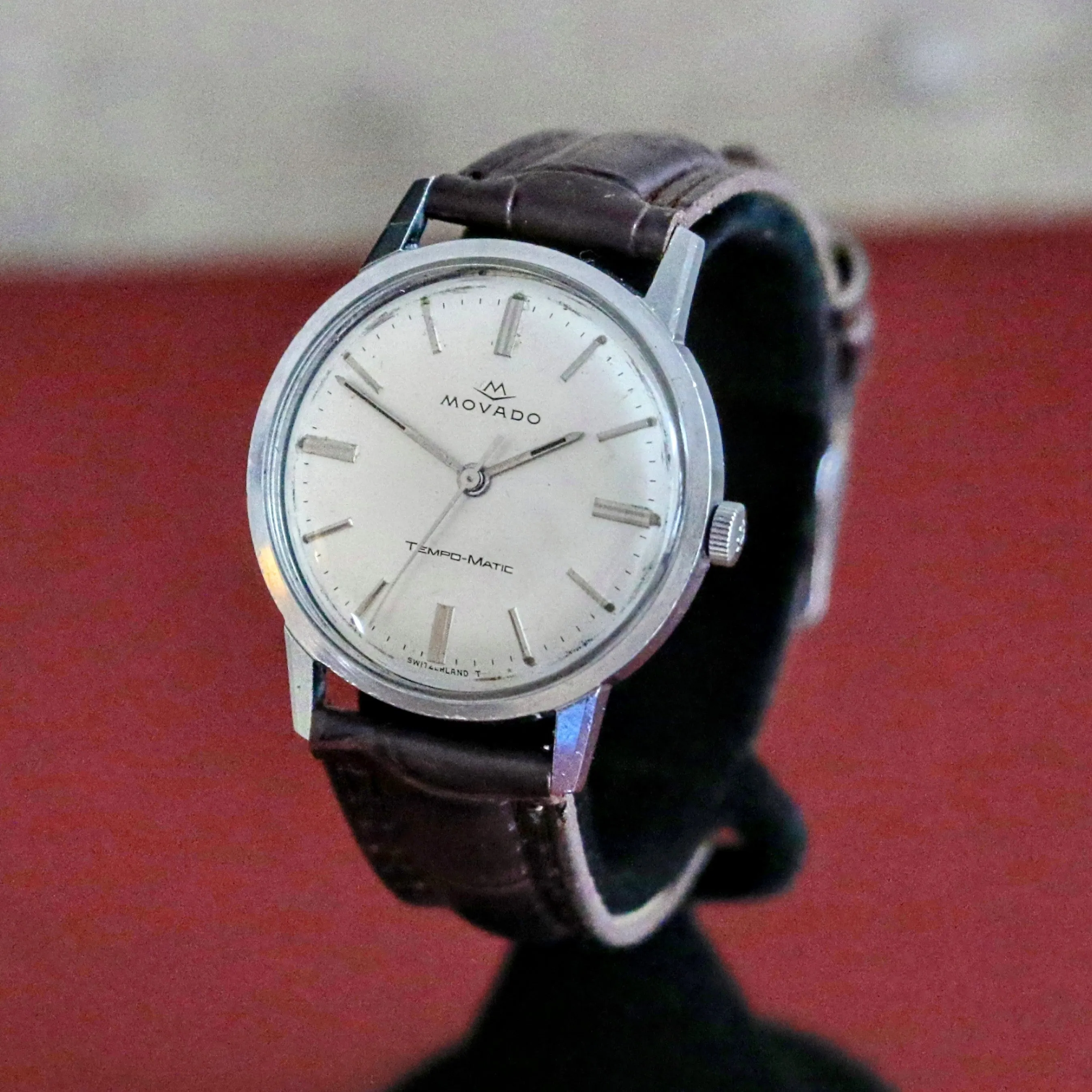MOVADO Tempo-Matic Swiss Automatic Wristwatch Ref# 16001 Cal 600 17J Watch