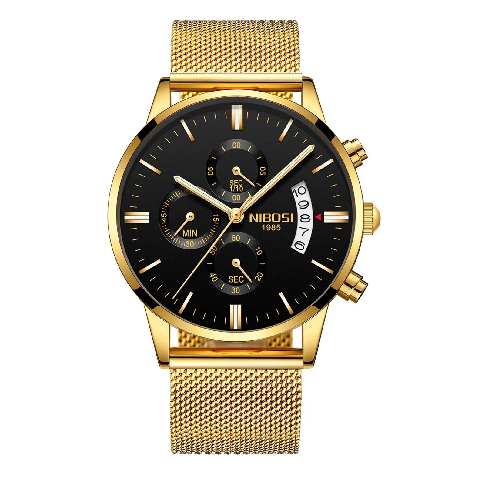 NIBOSI Relogio Masculino Men Watches Luxury Famous Top Brand Men&#39;s Fashion Casual Dress Watch Military Quartz Wristwatches Saat