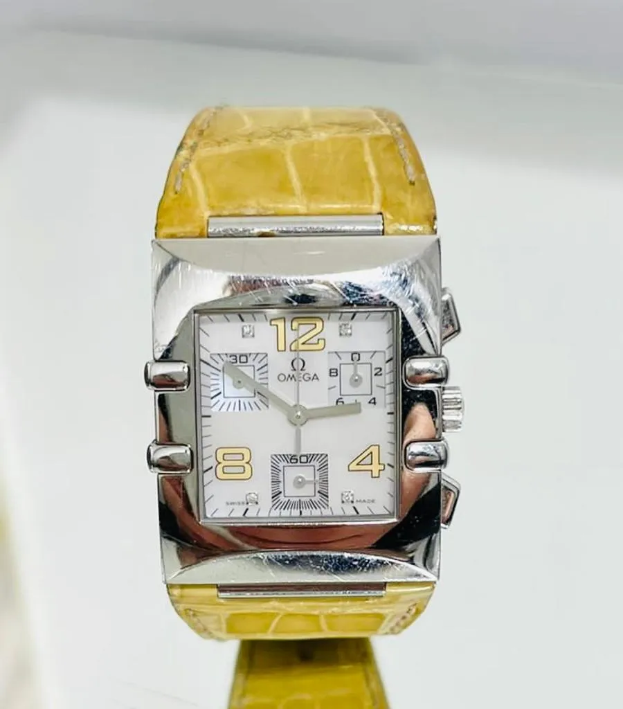 Omega Quadra Constellation Chronograph Diamond Watch