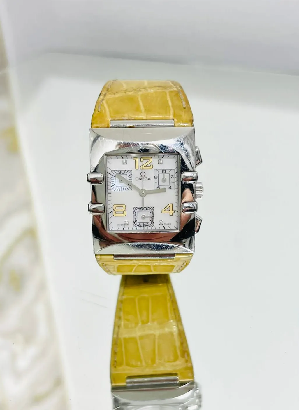 Omega Quadra Constellation Chronograph Diamond Watch