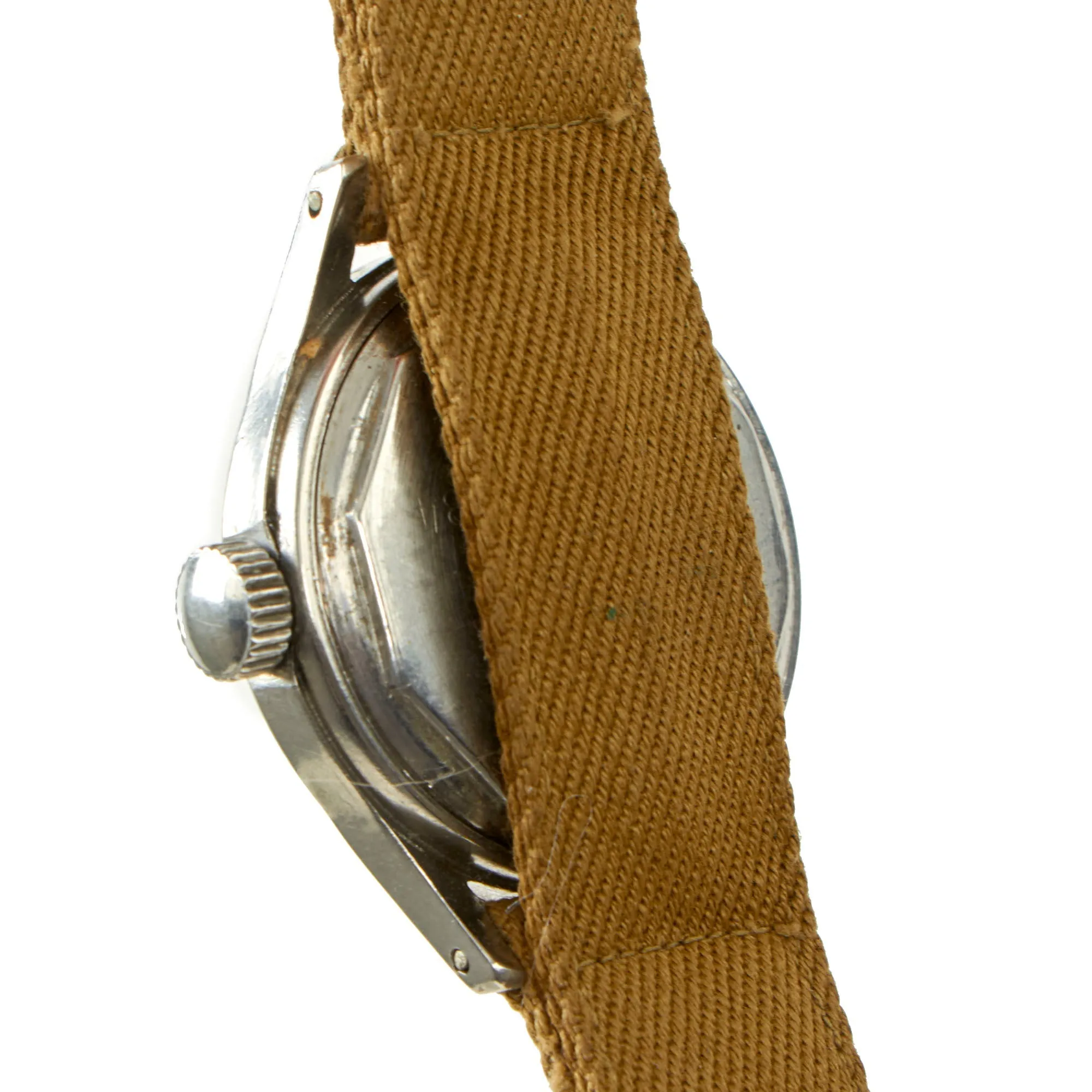 Original U.S. WWII New Old Stock Army Ordnance Department OF (Waterproof Case) Officer’s 17-Jewel Wrist Watch by Waltham - Dated 1944