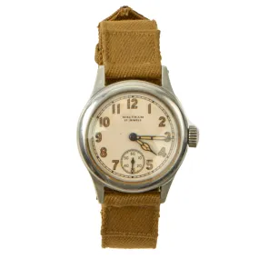 Original U.S. WWII New Old Stock Army Ordnance Department OF (Waterproof Case) Officer’s 17-Jewel Wrist Watch by Waltham - Dated 1944