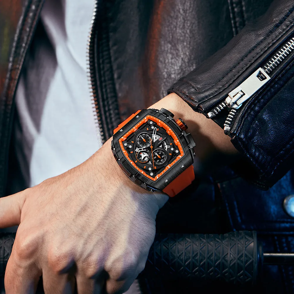 Outdoor Style Tonneau Men's Watch