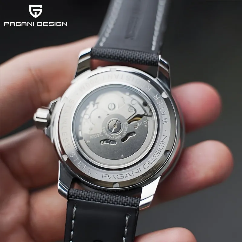 PAGANI DESIGN Men's Watch Fully Automatic Mechanical Watch Stainless Steel Fashion Luminous Men's Watch - NH39A Caliber