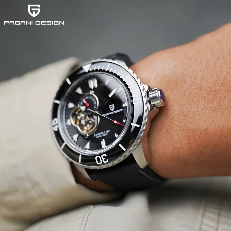 PAGANI DESIGN Men's Watch Fully Automatic Mechanical Watch Stainless Steel Fashion Luminous Men's Watch - NH39A Caliber