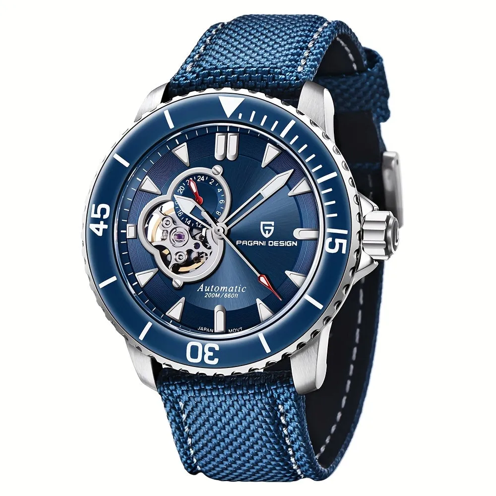 PAGANI DESIGN Men's Watch Fully Automatic Mechanical Watch Stainless Steel Fashion Luminous Men's Watch - NH39A Caliber