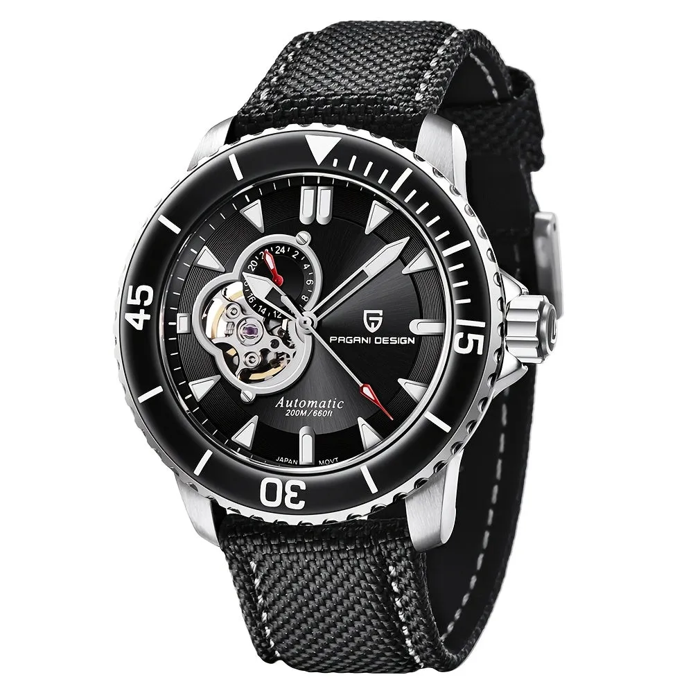 PAGANI DESIGN Men's Watch Fully Automatic Mechanical Watch Stainless Steel Fashion Luminous Men's Watch - NH39A Caliber