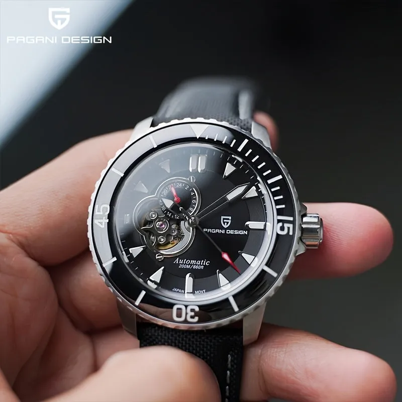 PAGANI DESIGN Men's Watch Fully Automatic Mechanical Watch Stainless Steel Fashion Luminous Men's Watch - NH39A Caliber