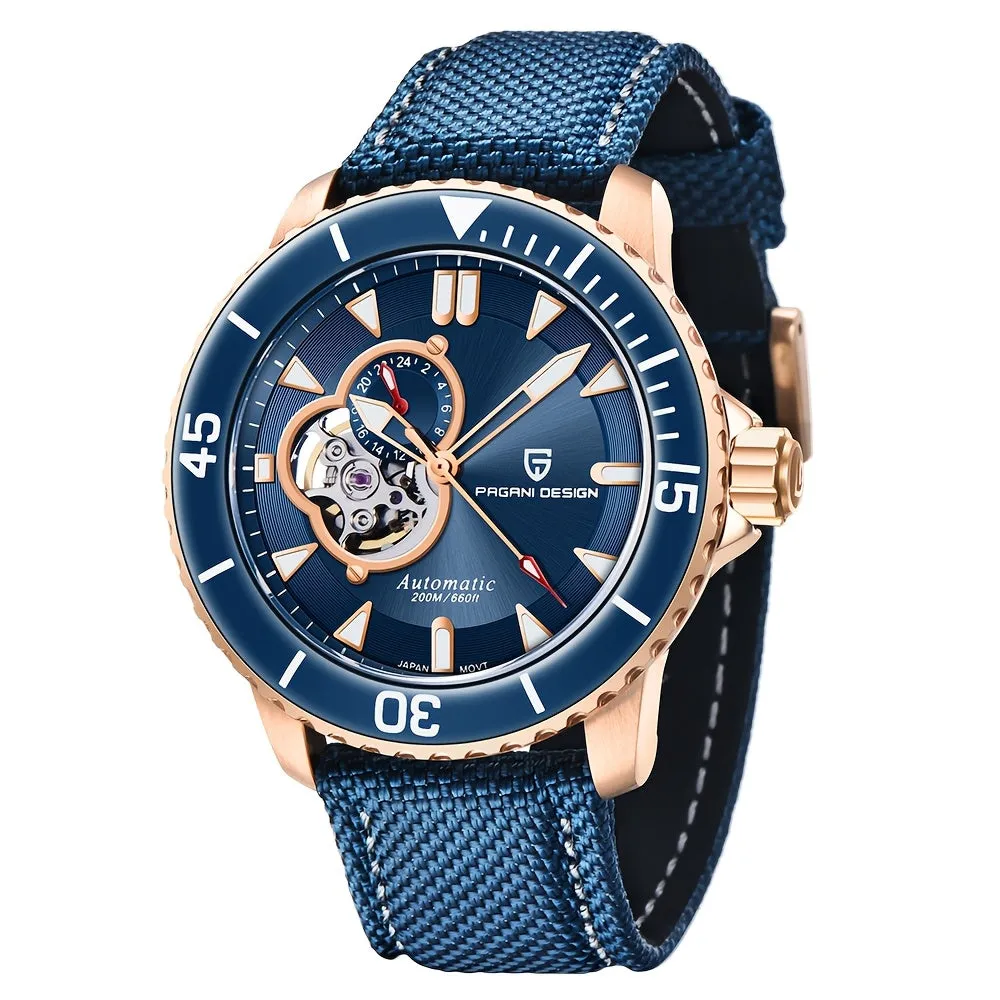 PAGANI DESIGN Men's Watch Fully Automatic Mechanical Watch Stainless Steel Fashion Luminous Men's Watch - NH39A Caliber
