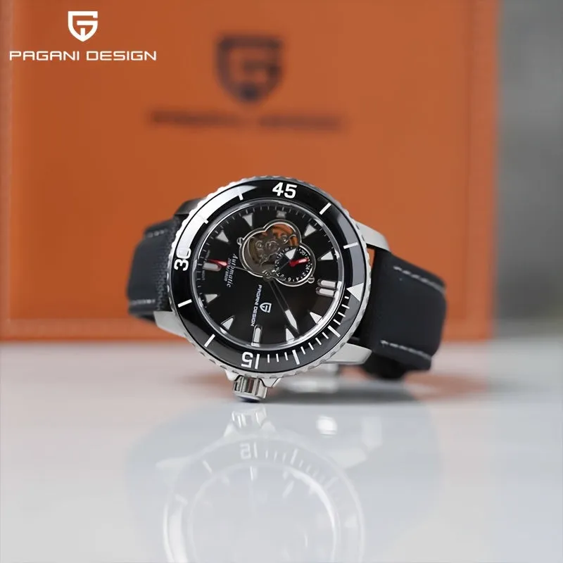 PAGANI DESIGN Men's Watch Fully Automatic Mechanical Watch Stainless Steel Fashion Luminous Men's Watch - NH39A Caliber