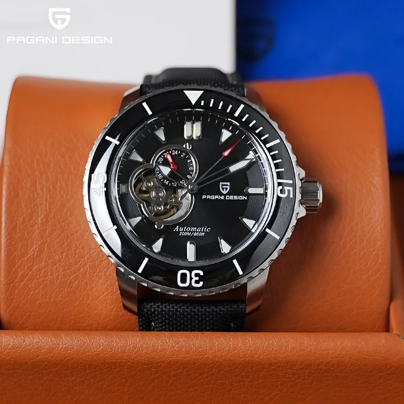 PAGANI DESIGN Men's Watch Fully Automatic Mechanical Watch Stainless Steel Fashion Luminous Men's Watch - NH39A Caliber