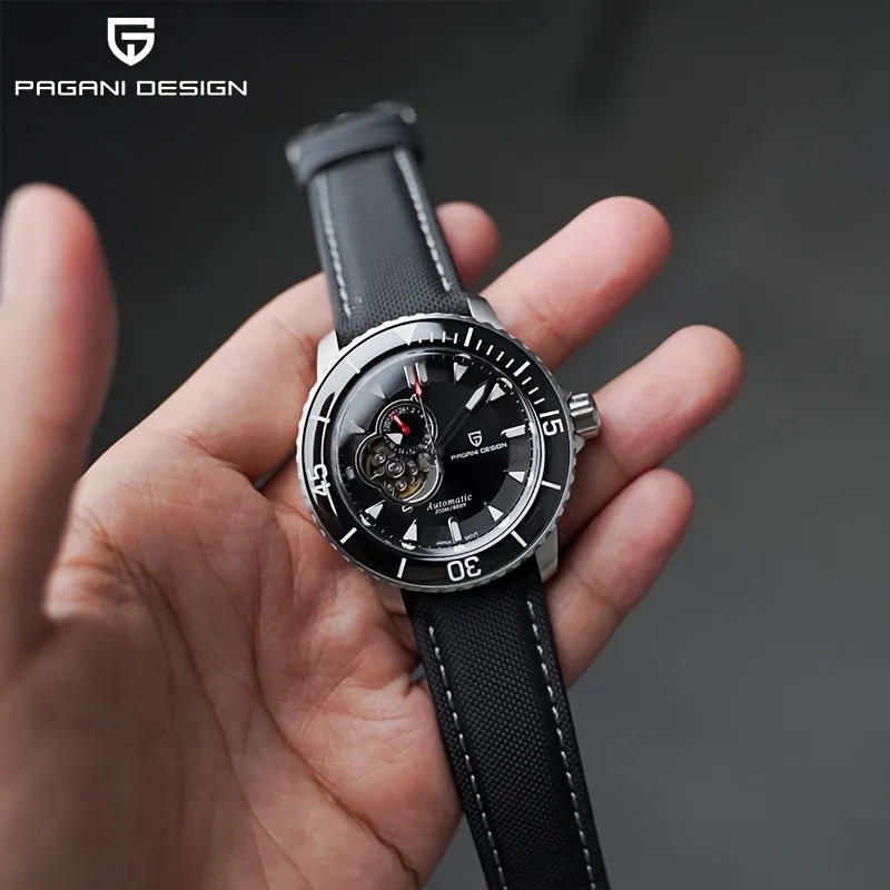 PAGANI DESIGN Men's Watch Fully Automatic Mechanical Watch Stainless Steel Fashion Luminous Men's Watch - NH39A Caliber