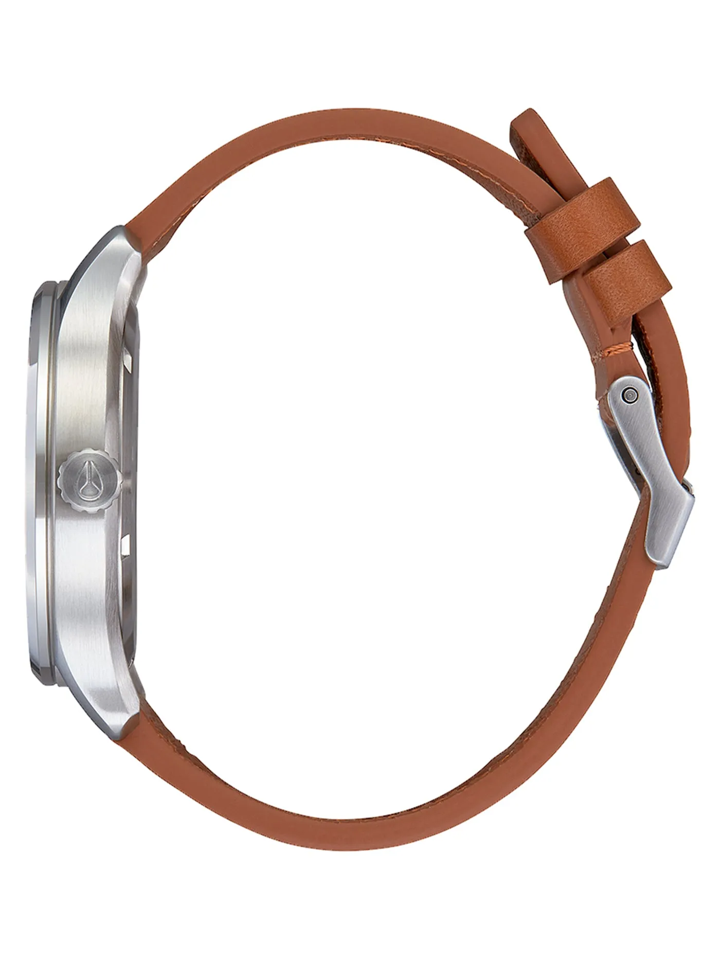 Patrol Leather Navy/Saddle Watch