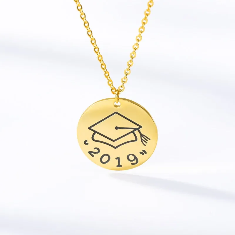 Personalized Graduation Necklace Engraved 2019 Dr