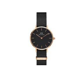 Petite 28mm Cornwall - Black & Rose Gold Watch