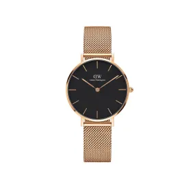 Petite 32mm Melrose - Rose Gold & Black Watch