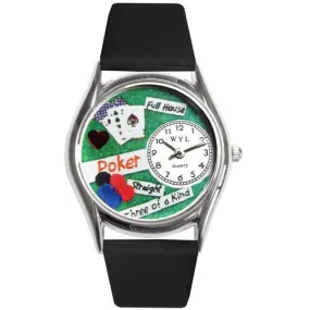 Poker Watch Small Silver Style