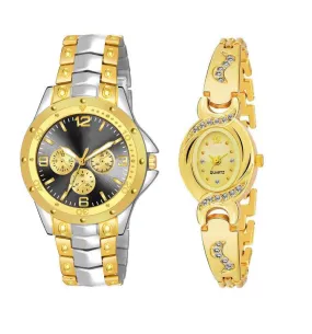 Rosra Sliver gold black dial New AKS Stainless Steel Analog Men Watchs Analog Watch - For men men watches Analog Watch - For Men