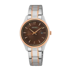 Seiko Daywear Two Tone Ladies Watch SUR476P
