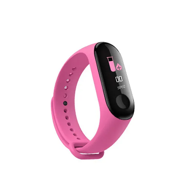 Smart Sports watch blood pressure heart rate monitor message reminder Bluetooth waterproof