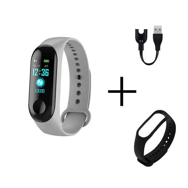 Smart Sports watch blood pressure heart rate monitor message reminder Bluetooth waterproof