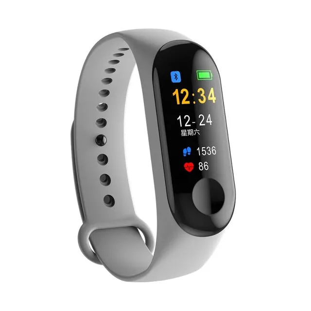 Smart Sports watch blood pressure heart rate monitor message reminder Bluetooth waterproof