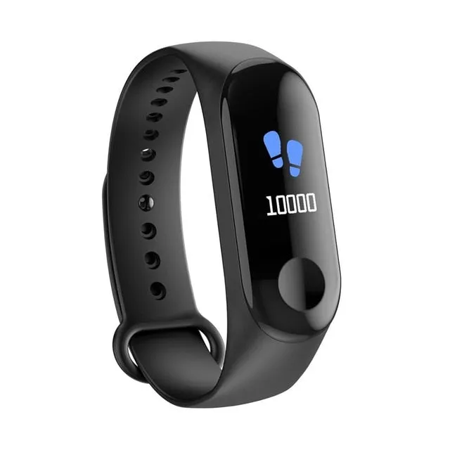 Smart Sports watch blood pressure heart rate monitor message reminder Bluetooth waterproof