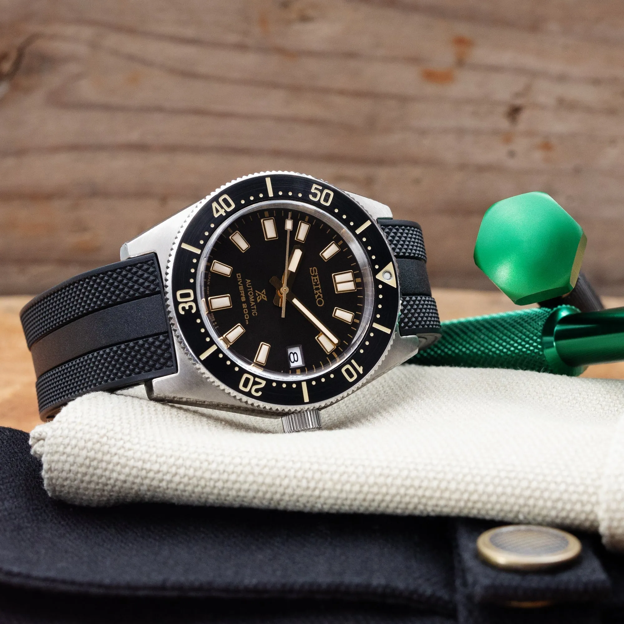 StrapXPro - SPX1C Rubber Strap For Seiko 62MAS (63Mas) SPB/SBDC Series, Black