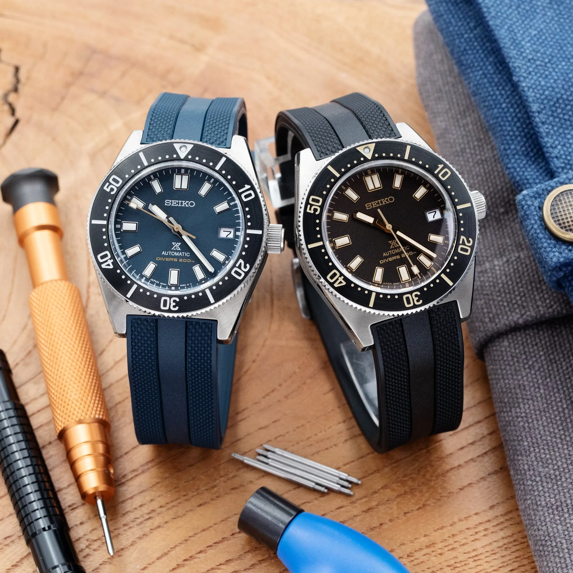 StrapXPro - SPX1C Rubber Strap For Seiko 62MAS (63Mas) SPB/SBDC Series, Black