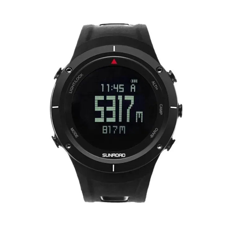 SUNROAD FR853B Series Outdoor Mountain Climbing Off-Road Fishing Calorie Watch COMPASS World TIME SUNRISE BAROMETER ALTITUDE