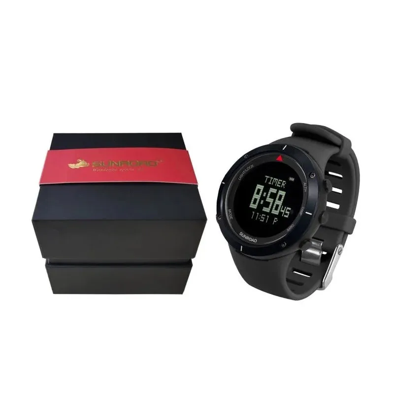 SUNROAD FR853B Series Outdoor Mountain Climbing Off-Road Fishing Calorie Watch COMPASS World TIME SUNRISE BAROMETER ALTITUDE