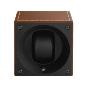 SWISS KUBIK Masterbox Carbon Leather / Red Stitches Watch Winder
