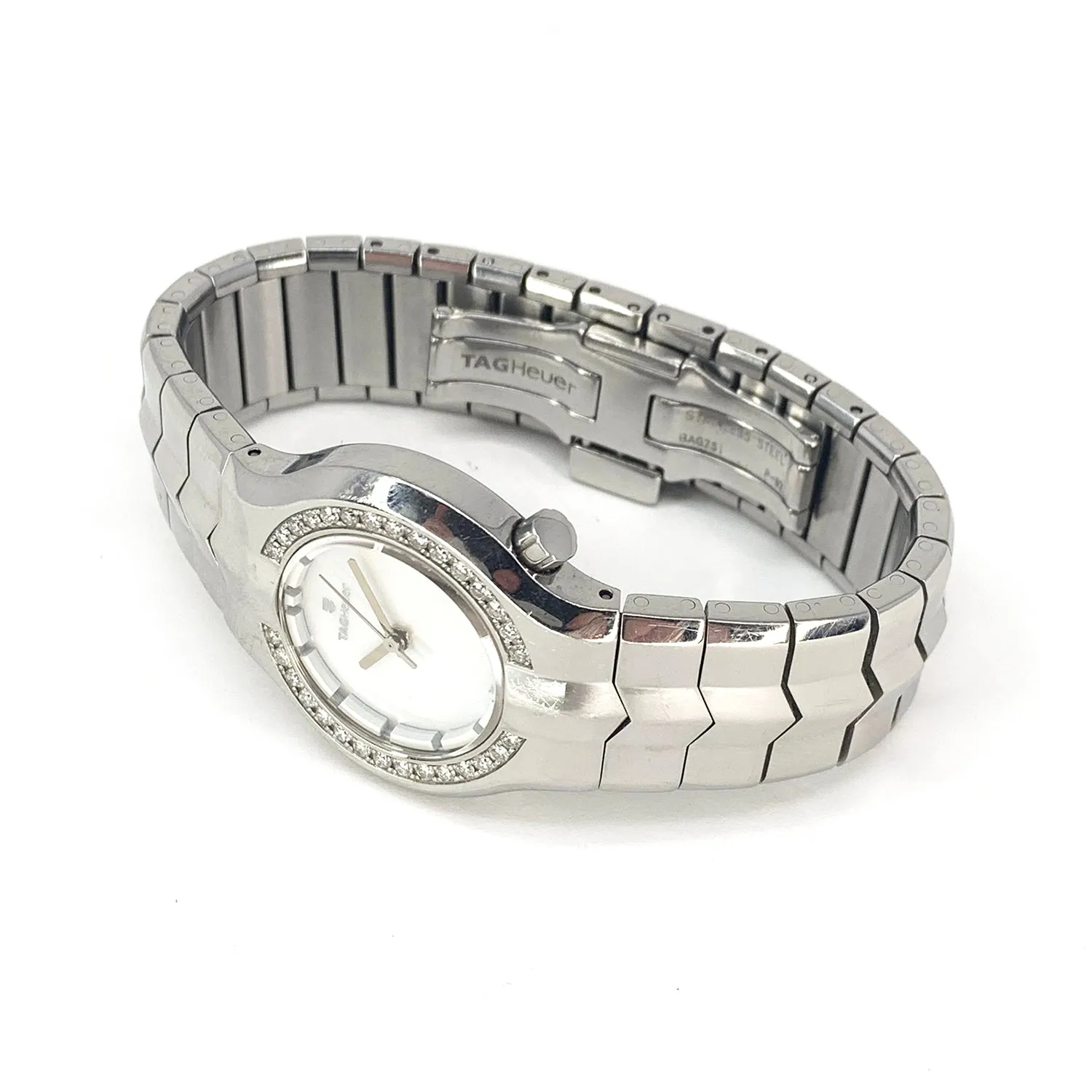 TAG Heuer Alter Ego WP1317.BA0751 - MOP Face & Diamond Bezel Watch - Women's