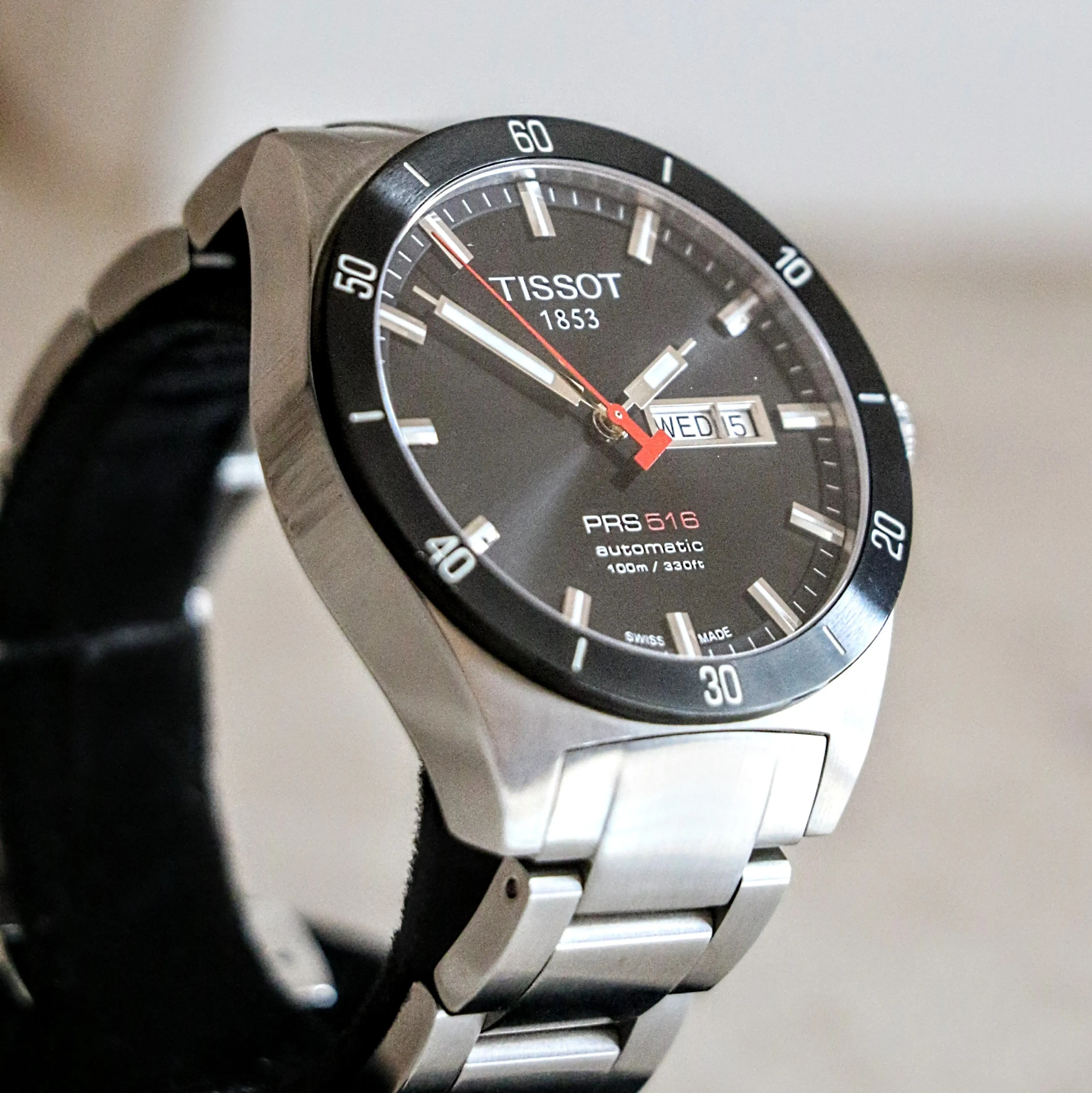 TISSOT PRS516 Automatic Watch Ref. T044430A 25 Jewels Swiss Made SS Wristwatch